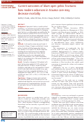 Cover page: Current outcomes of blunt open pelvic fractures: how modern advances in trauma care may decrease mortality