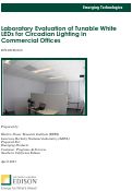 Cover page: Laboratory Evaluation of Tunable White LEDs for Circadian Lighting in Commercial Offices
