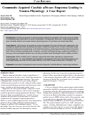 Cover page: Community-Acquired <em>Candida albicans</em> Empyema Leading to Tension Physiology: A Case Report