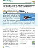 Cover page: High-Performance Lithium-Ion Batteries with High Stability Derived from Titanium-Oxide- and Sulfur-Loaded Carbon Spherogels