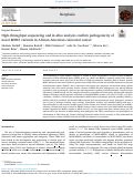 Cover page: High-throughput sequencing and in-silico analysis confirm pathogenicity of novel MSH3 variants in African American colorectal cancer