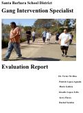 Cover page of Santa Barbara School District Gang Intervention Specialist Evaluation Report