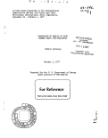 Cover page: COMPARISON OF MODELS OF HIGH ENERGY HEAVY ION COLLISION