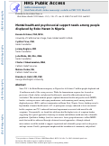 Cover page: Mental health and psychosocial support needs among people displaced by Boko Haram in Nigeria