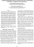 Cover page: Computational Modelling of Deficits in Attentional Networks in mild Traumatic Brain Injury: An Application in Neuropsychology