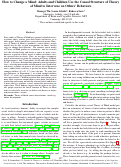 Cover page: How to Change a Mind: Adults and Children Use the Causal Structure of Theory of Mind to Intervene on Others' Behaviors