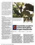 Cover page: Insecticides sought to control adult glassy-winged sharpshooter