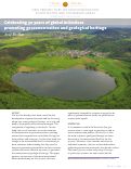 Cover page: Celebrating 50 years of global initiatives promoting geoconservation and geological heritage