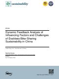 Cover page: Dynamic Feedback Analysis of Influencing Factors and Challenges of Dockless Bike-Sharing Sustainability in China