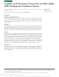 Cover page: Cognitive and Functional Trajectories in Older Adults With Prediagnostic Parkinson Disease.