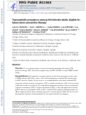 Cover page: Transaminitis prevalence among HIV-infected adults eligible for tuberculosis preventive therapy