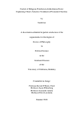 Cover page: Control of Religious Freedom in Authoritarian States: Explaining China’s Selective Treatment of Protestant Churches