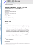 Cover page: Leveraging Contact Network Information in Clustered Randomized Studies of Contagion Processes.