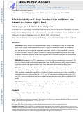 Cover page: Affect variability and sleep: Emotional ups and downs are related to a poorer nights rest.