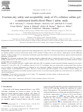 Cover page: Fourteen-day safety and acceptability study of 6% cellulose sulfate gel: a randomized double-blind Phase I safety study