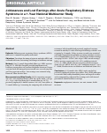 Cover page: Joblessness and Lost Earnings after Acute Respiratory Distress Syndrome in a 1-Year National Multicenter Study