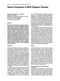 Cover page: Subunit composition of mink potassium channels