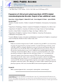 Cover page: Expansion of clinical and variant spectrum of EEF2-related neurodevelopmental disorder: Report of two additional cases.