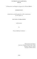 Cover page: A Theoretical and Empirical Approach to Network Effects