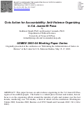 Cover page: Civic Action for Accountability: Anti-Violence Organizing in Cd. Juarez-El Paso