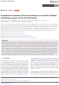 Cover page of Population Genomics Reveals Panmixia in Pacific Sardine (Sardinops sagax) of the North Pacific