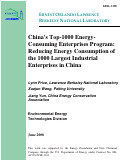 Cover page: China's Top-1000 Energy-Consuming Enterprises Program:
Reducing Energy Consumption of the 1000 Largest Industrial Enterprises in China