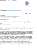 Cover page of UC Comments on NIST's RFI&nbsp;Regarding the Draft Interagency Guidance Framework for Considering the Exercise of March-In Rights (Docket No.: 230831-0207)