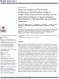 Cover page: Structural analyses of the PKA RIIβ holoenzyme containing the oncogenic DnaJB1-PKAc fusion protein reveal protomer asymmetry and fusion-induced allosteric perturbations in fibrolamellar hepatocellular carcinoma.