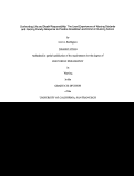 Cover page: Confronting Life and Death Responsibility: The Lived Experiences of Nursing Students and Nursing Faculty Response to Practice Breakdown and Error in Nursing School