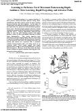 Cover page: Learning to Perform a Novel Movement Pattern using Haptic Guidance: Slow Learning, Rapid Forgetting, and Attractor Paths