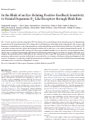 Cover page: In the blink of an eye: relating positive-feedback sensitivity to striatal dopamine D2-like receptors through blink rate.