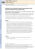 Cover page: Expectancies for smoking cessation among drug-involved smokers: Implications for clinical practice