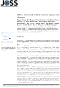 Cover page: AMReX: a framework for block-structured adaptive mesh refinement