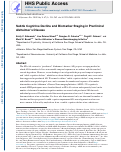 Cover page: Subtle Cognitive Decline and Biomarker Staging in Preclinical Alzheimer’s Disease