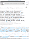 Cover page: The short version of the Sexual Distress Scale (SDS-3): Measurement invariance across countries, gender identities, and sexual orientations.