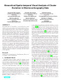 Cover page: Hierarchical Spatio-temporal Visual Analysis of Cluster Evolution in Electrocorticography Data
