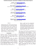 Cover page: Variations along the Contextual Continuum in Task-Oriented Speech