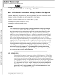 Cover page: Role of Firebrand Combustion in Large Outdoor Fire Spread.