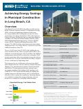 Cover page: Achieving Energy Savings in Municipal Construction in Long Beach, CA