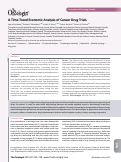 Cover page: A Time‐Trend Economic Analysis of Cancer Drug Trials