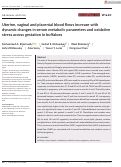 Cover page: Uterine, vaginal and placental blood flows increase with dynamic changes in serum metabolic parameters and oxidative stress across gestation in buffaloes