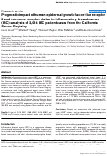 Cover page: Prognostic impact of human epidermal growth factor-like receptor 2 and hormone receptor status in inflammatory breast cancer (IBC): analysis of 2,014 IBC patient cases from the California Cancer Registry