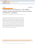 Cover page: Conformational rearrangement of the NMDA receptor amino-terminal domain during activation and allosteric modulation