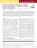 Cover page: Research Techniques Made Simple: Emerging Imaging Technologies for Noninvasive Optical Biopsy of Human Skin