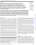 Cover page: Discovery and structural characterization of a therapeutic antibody against coxsackievirus A10