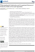 Cover page: Understanding Job Satisfaction and Occupational Stressors of Distinctive Roles in Zoos and Aquariums.