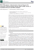 Cover page: How Epinephrine Administration Interval Impacts the Outcomes of Resuscitation during Adult Cardiac Arrest: A Systematic Review and Meta-Analysis