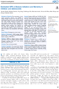 Cover page: Estimated GFR at Dialysis Initiation and Mortality in Children and Adolescents.