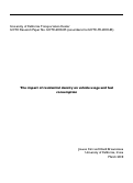 Cover page: The impact of residential density on vehicle usage and fuel consumption