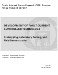 Cover page of Development of Fault Current Controller Technology